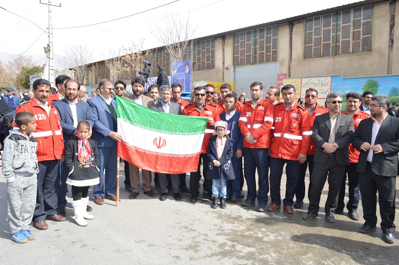 حضور شهردار و کارکنان شهرداری در راهپیمایی22 بهمن