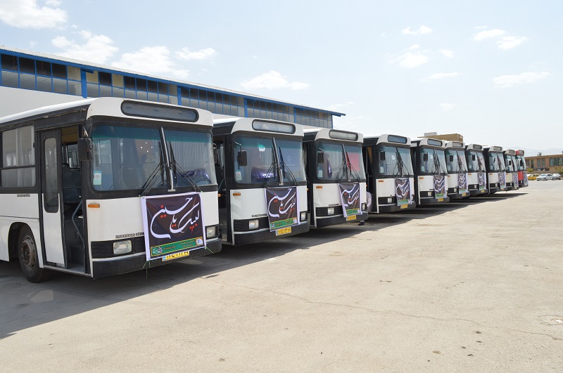 رونمایی از 10 اتوبوس درون شهری جدید شهر یاسوج