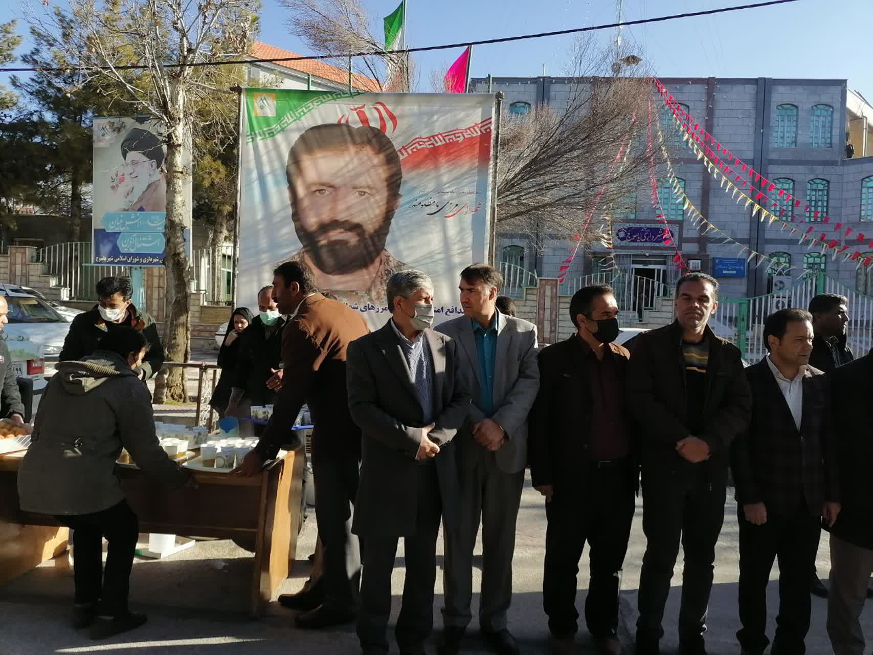 برپایی موکب به مناسبت بدرقه شهید داوود جاودانیان