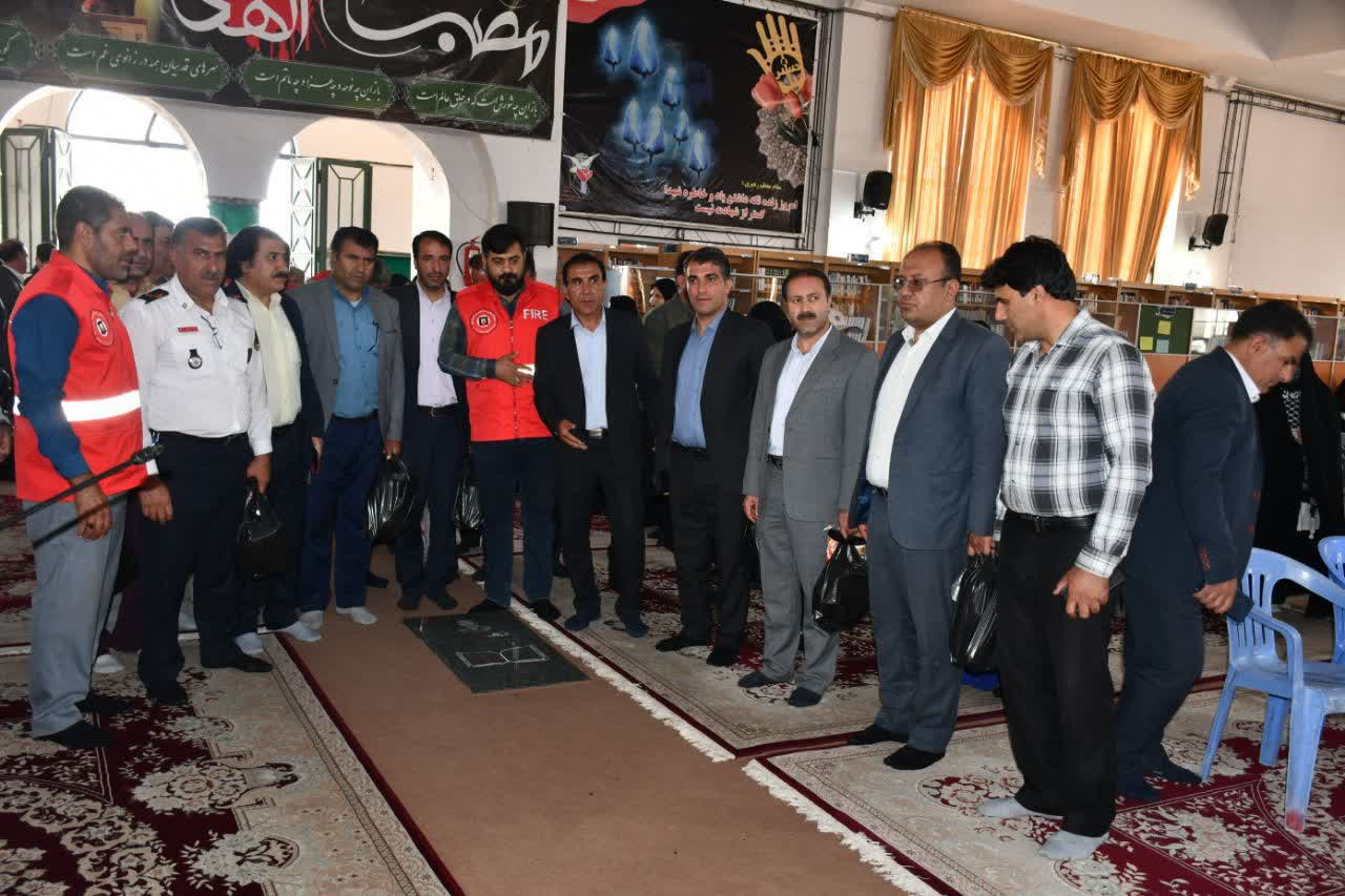 حضور پرسنل شهرداری در حماسه پد خندق در گلزار شهدا