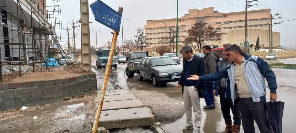 بازدید میدانی و اقدامات ستاد حوادث شهرداری 