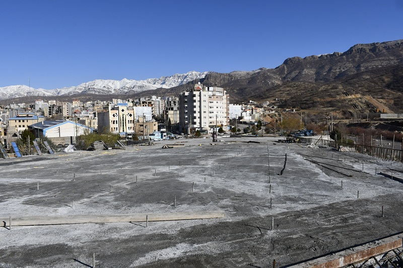 بتن ریزی عرشه پل امام سجاد(ع)