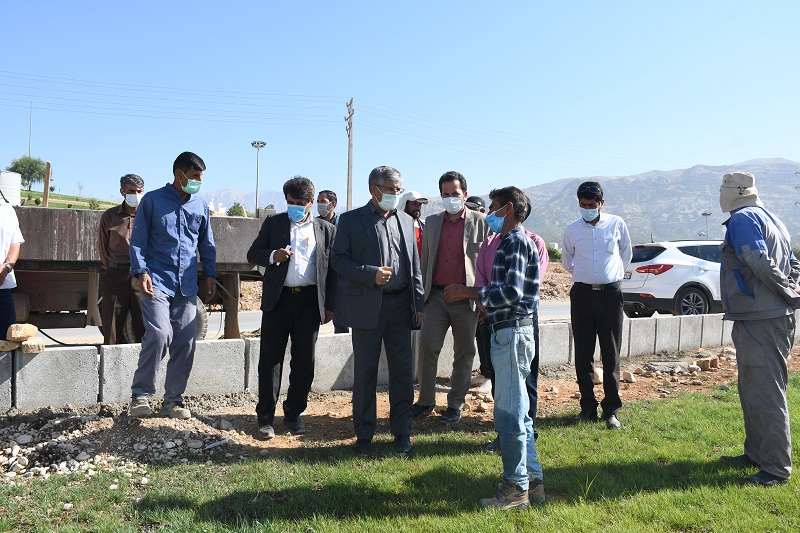  بازدیذ شهردار از بوستان امید و بشار یاسوج