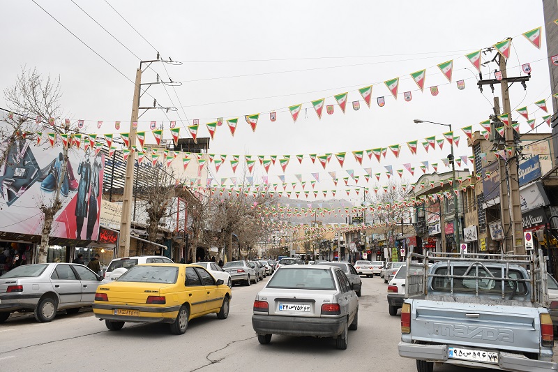 فضا ساذی وآذین بندی شهر یاسوج در نیمه شعبان