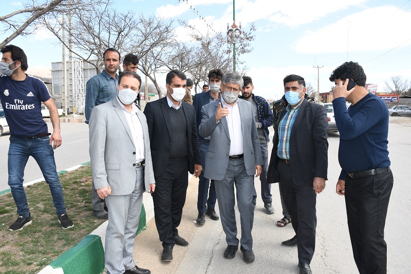 بازدید میدانی شهردار از اقدامات استقبال از نوروز